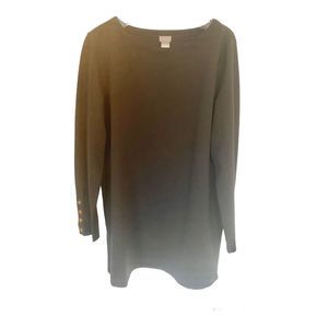 Chico’s Black Long Sleeves Tunic Sz L